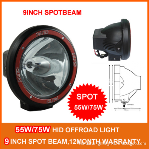 9inch 75W HID Driving Light, Spotbeam, 4WD Driving Light (9009A)